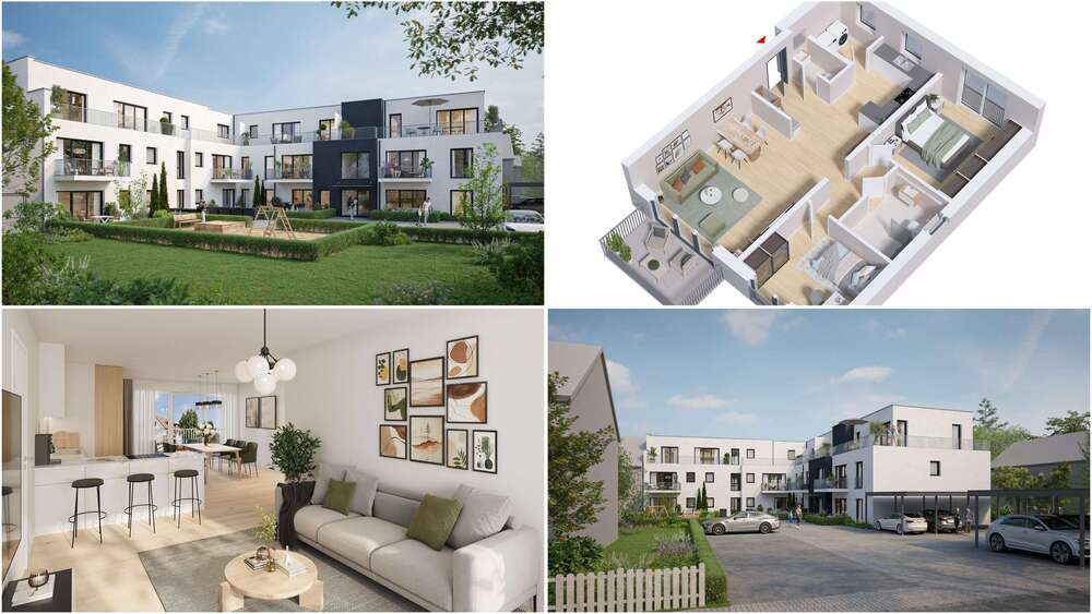 Etagenwohnung Bergisch Gladbach Lustheide - 3 Zimmer, 86 m&sup2;, 513.976&euro; | Angebot:27439977