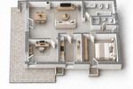 Köln-Junkersdorf, schiclke 3-Zimmer Wohnung mit Kamin, großer Terrasse und TG-Stellplatz - Terrassenwohnung Köln Junkersdorf | Angebot:26181670