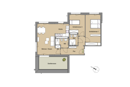 Wohnung Leverkusen Manfort - 3 Zimmer, 84 m&sup2;, 1.256&euro; | Angebot:26844063
