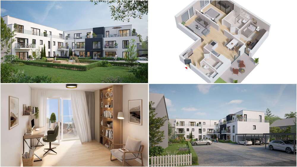Etagenwohnung Bergisch Gladbach Lustheide - 3 Zimmer, 89 m&sup2;, 534.818&euro; | Angebot:24815864