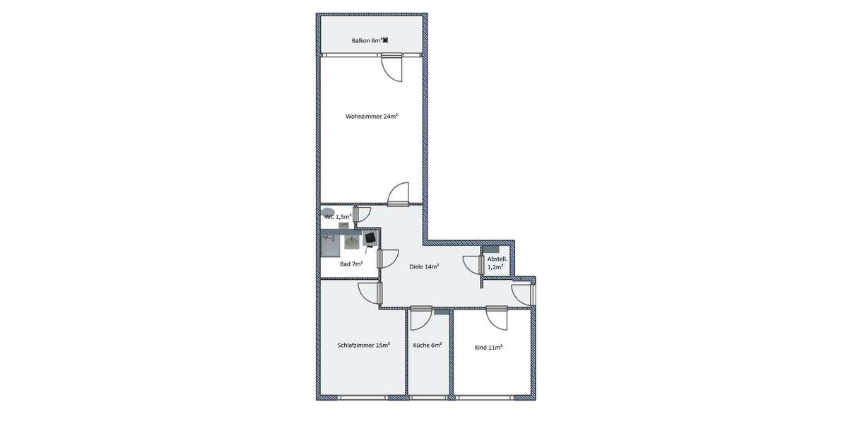 Etagenwohnung Monheim am Rhein Baumberg - 3 Zimmer, 81 m&sup2;, 255.000&euro; | Angebot:27266424