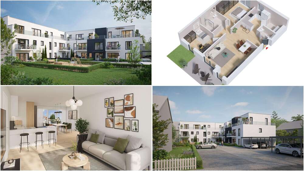 Etagenwohnung Bergisch Gladbach Lustheide - 3 Zimmer, 89 m&sup2;, 531.284&euro; | Angebot:24815874