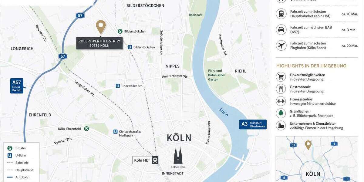 Gewerbeobjekt Köln Bilderstöckchen - 7.022&euro; | Angebot:27053839