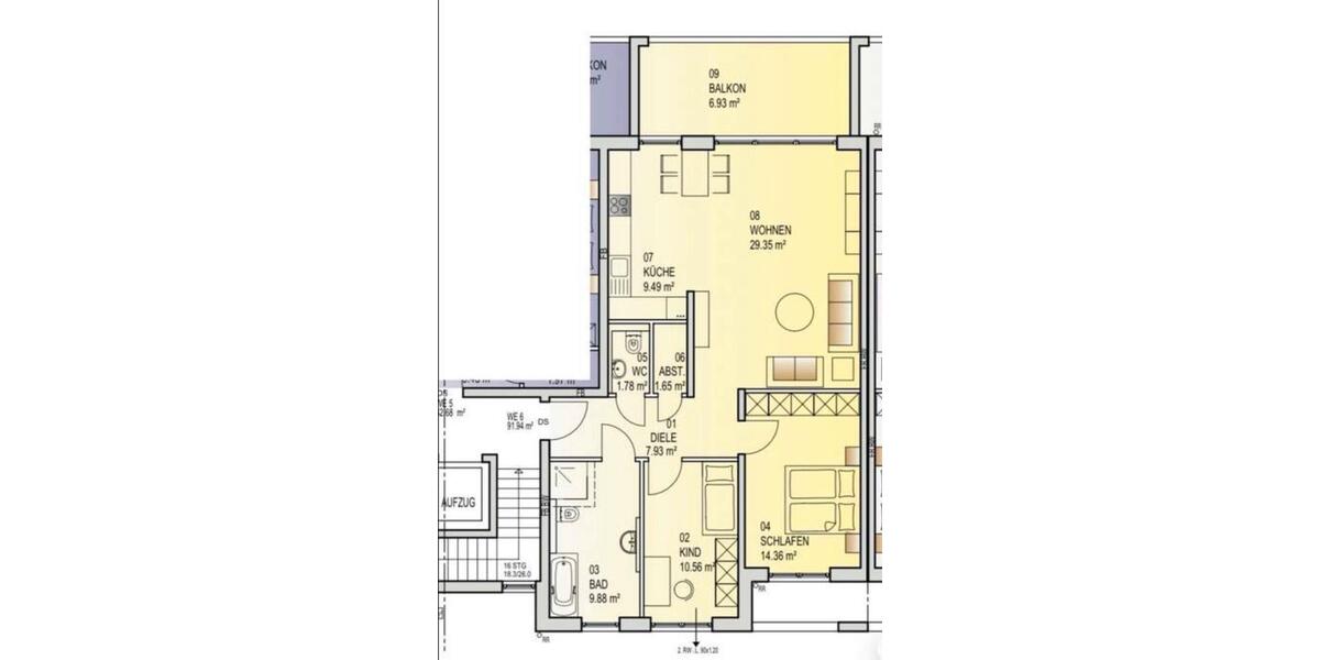 Etagenwohnung Siegburg - 3 Zimmer, 92 m&sup2;, 498.000&euro; | Angebot:27462944