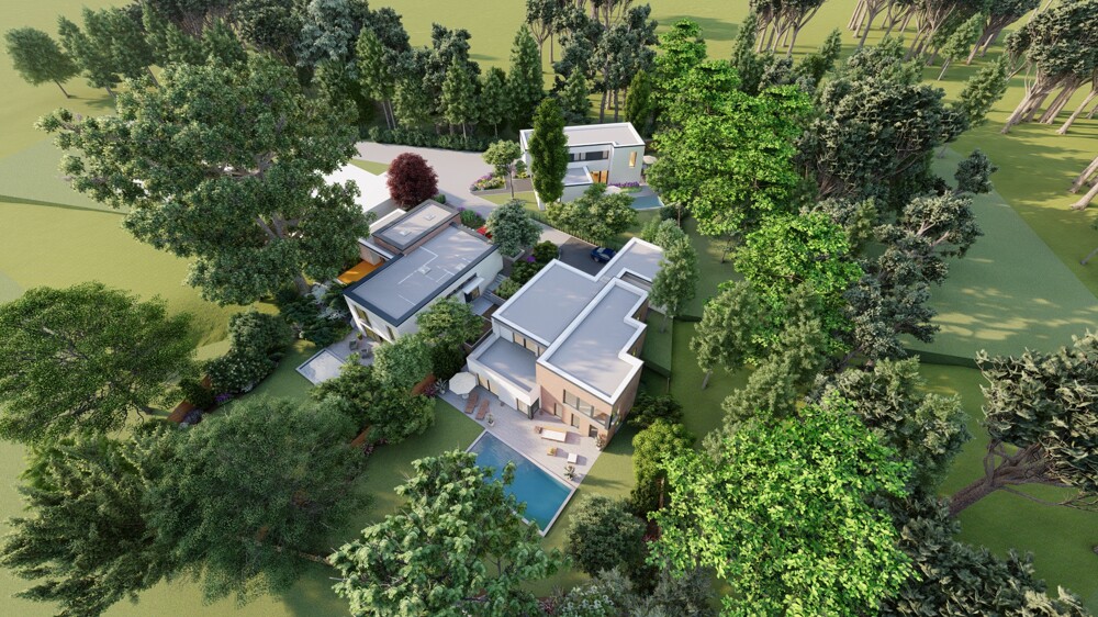 Exklusive Bauhausvilla in ruhiger Bestlage - moderner Luxusbungalow mit Garten und Garage - Villa Bensberg Bensberg | Angebot:27459752