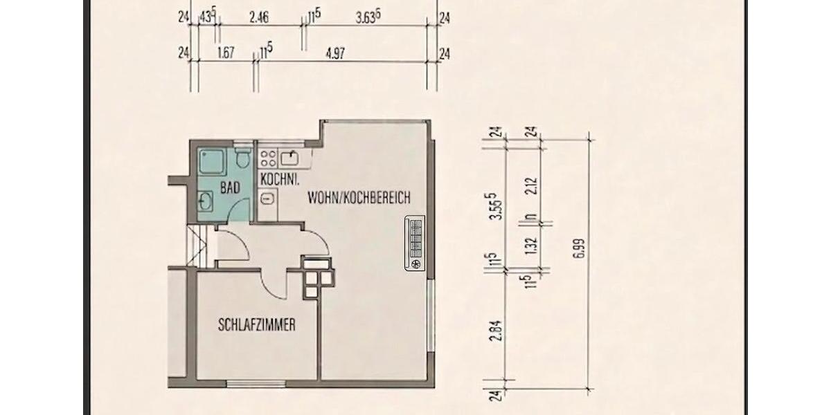 Etagenwohnung Bornheim - 2 Zimmer, 50 m&sup2;, 130.000&euro; | Angebot:27225245