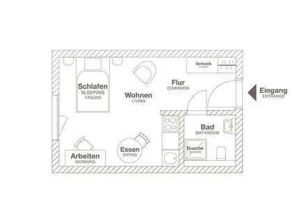 Zimmer Leverkusen Opladen - 1 Zimmer, 1.639&euro; | Angebot:27466822