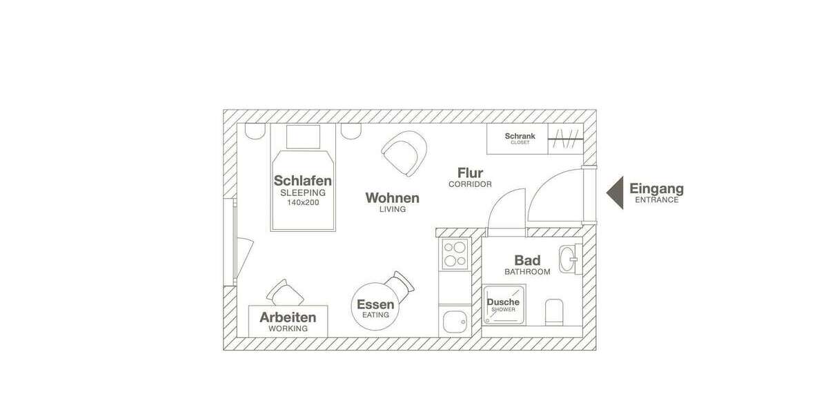 Zimmer Leverkusen Opladen - 1 Zimmer, 1.639&euro; | Angebot:27466822
