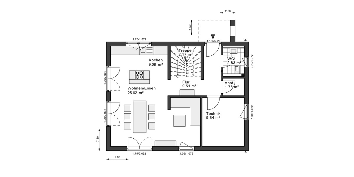 Einfamilienhaus Overath - 3 Zimmer, 120 m&sup2;, 1.990&euro; | Angebot:23553285