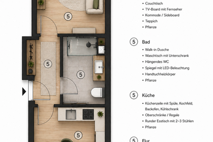Wohnung Köln Innenstadt - 2 Zimmer, 40 m&sup2;, 298.000&euro; | Angebot:27349520