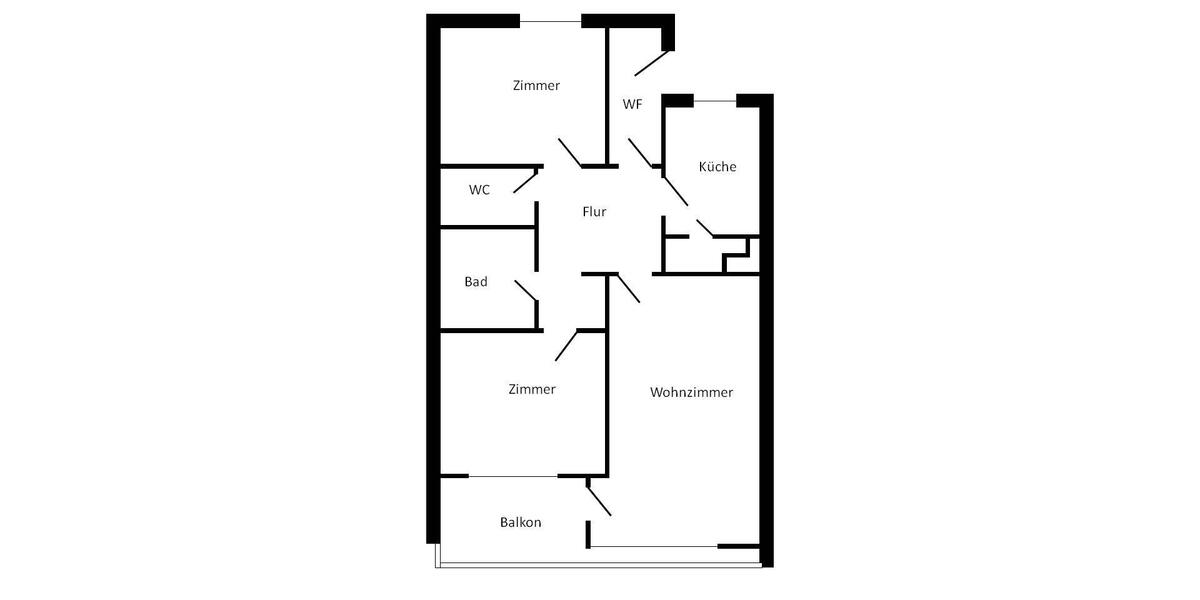 Etagenwohnung Leverkusen - 3 Zimmer, 87 m&sup2;, 219.000&euro; | Angebot:27224894