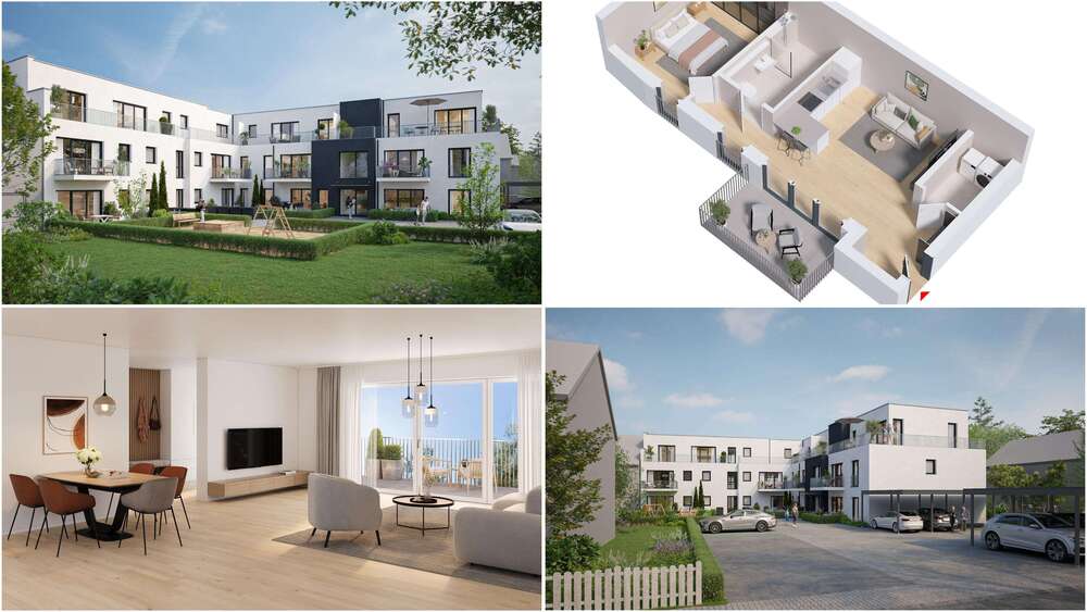 Etagenwohnung Bergisch Gladbach Lustheide - 2 Zimmer, 55 m&sup2;, 330.832&euro; | Angebot:24815868