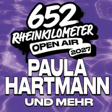 652 Rheinkilometer Open Air - Mit Paula Hartmann u.a. 27.08.2027 KUNST!RASEN Bonn