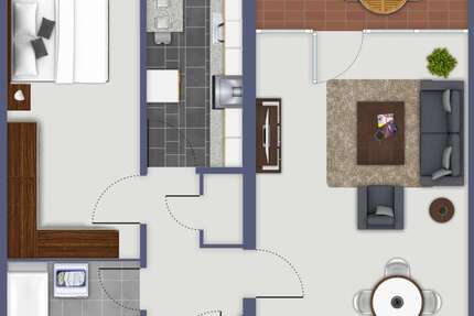 Wohnung Köln Porz - 2 Zimmer, 64 m&sup2;, 146.400&euro; | Angebot:27254987