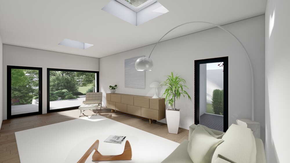 Exklusive Bauhausvilla in ruhiger Bestlage - moderner Luxusbungalow mit Garten und Garage - Villa Bensberg Bensberg | Angebot:27459752
