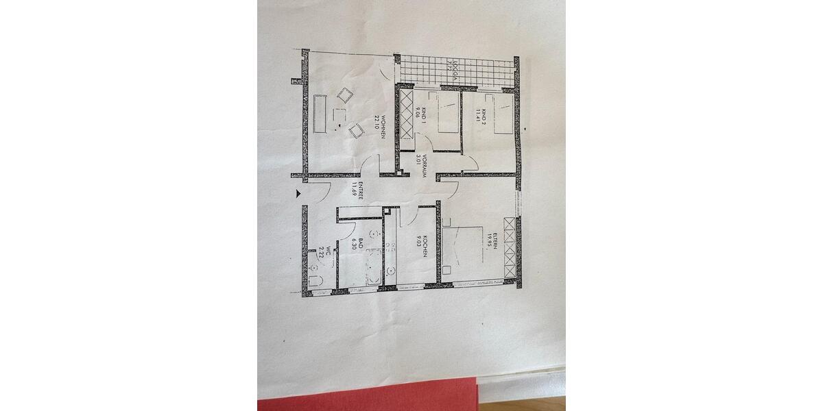 Etagenwohnung Leverkusen Alkenrath - 4 Zimmer, 95 m&sup2;, 259.000&euro; | Angebot:27456270