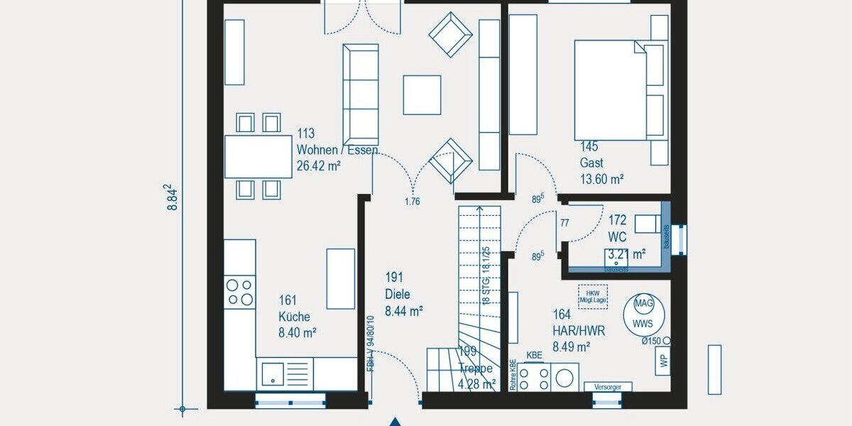 Ihr individuell geplantes Traumhaus mit allkauf - flexibel und modern - Einfamilienhaus Solingen-Wald Wald | Angebot:27493973