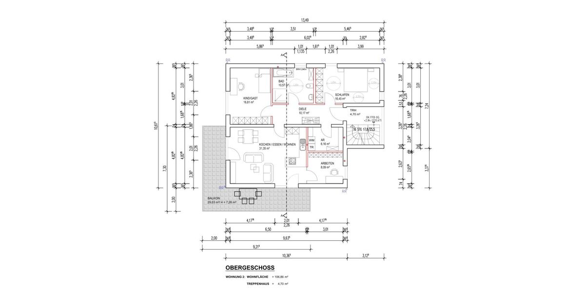 Provisionsfrei* Grundstück mit Fernblick für ihr Haus oder unser bereits geplantes 3 Parteienhaus mit 300qm - Grundstück Wiehl Wiehlsiefen | Angebot:27413078