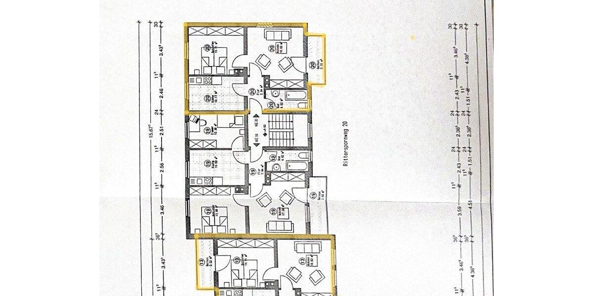 Etagenwohnung Köln Rodenkirchen - 2 Zimmer, 50 m&sup2;, 149.000&euro; | Angebot:27168181