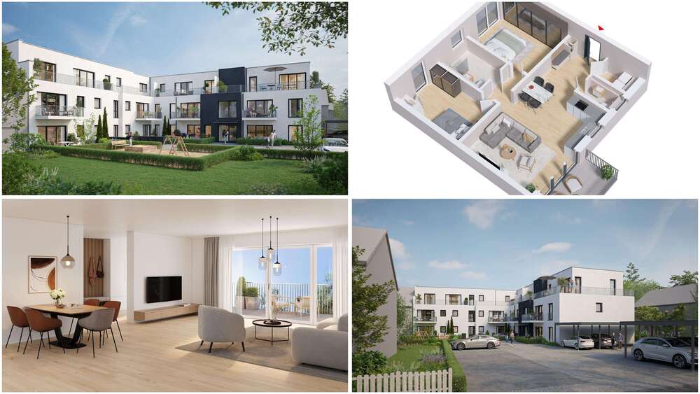 Etagenwohnung Bergisch Gladbach Lustheide - 3 Zimmer, 83 m&sup2;, 497.267&euro; | Angebot:24815871