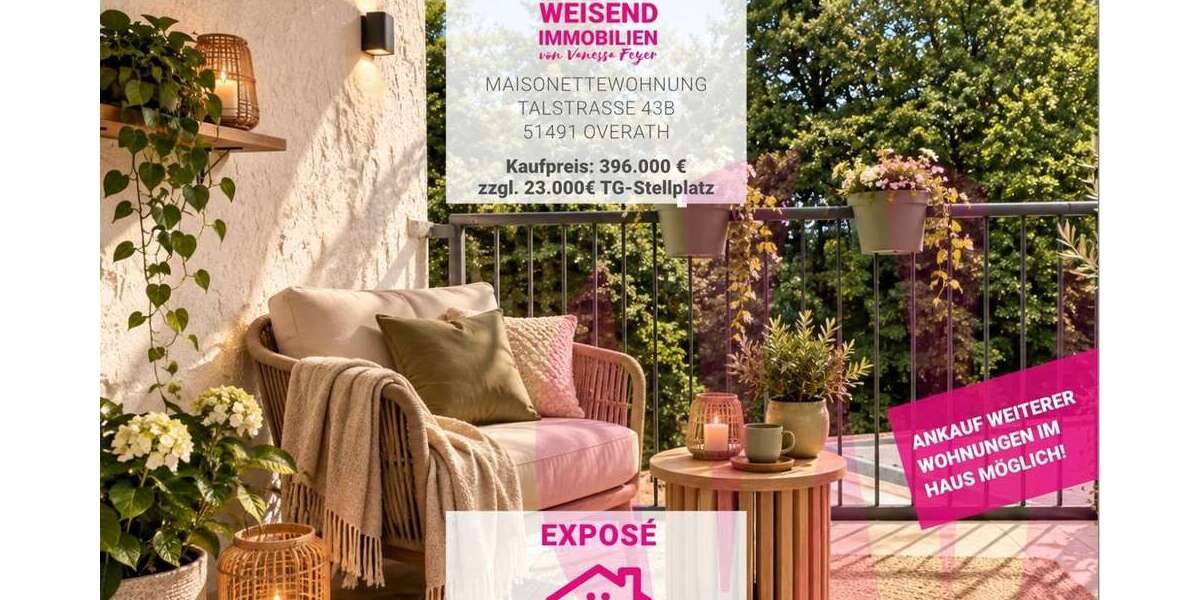 Etagenwohnung Overath - 5 Zimmer, 107 m&sup2;, 396.000&euro; | Angebot:27475838