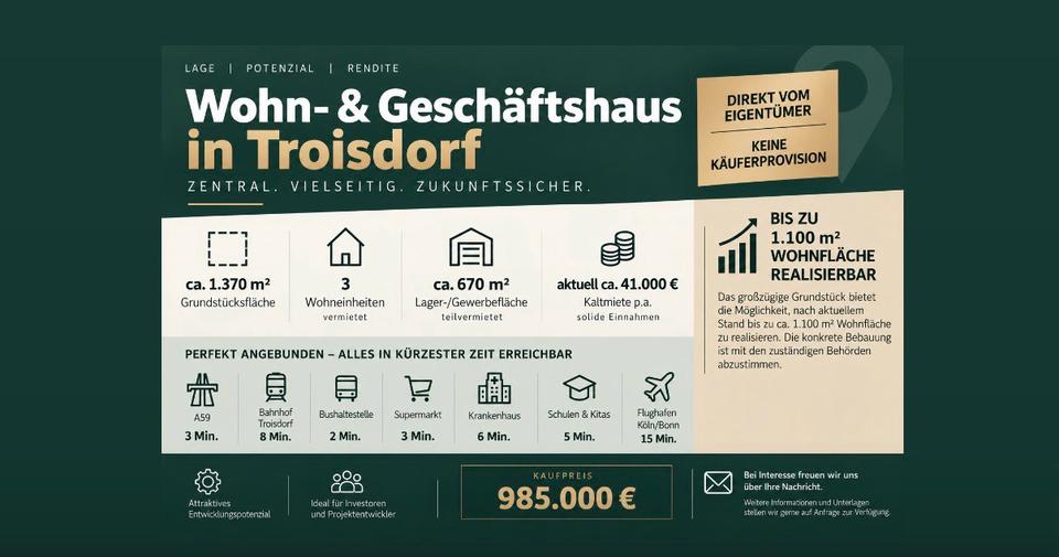 Einfamilienhaus Troisdorf Bergheim - 985.000&euro; | Angebot:27464850