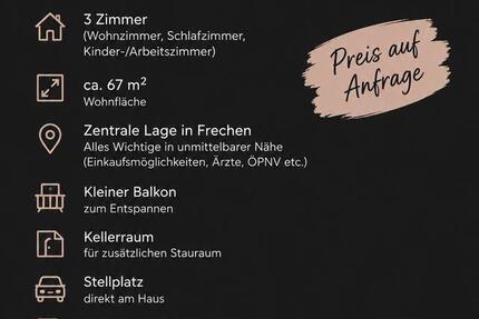 Wohnung Frechen - 3 Zimmer, 67 m&sup2;, 190.000&euro; | Angebot:27443268