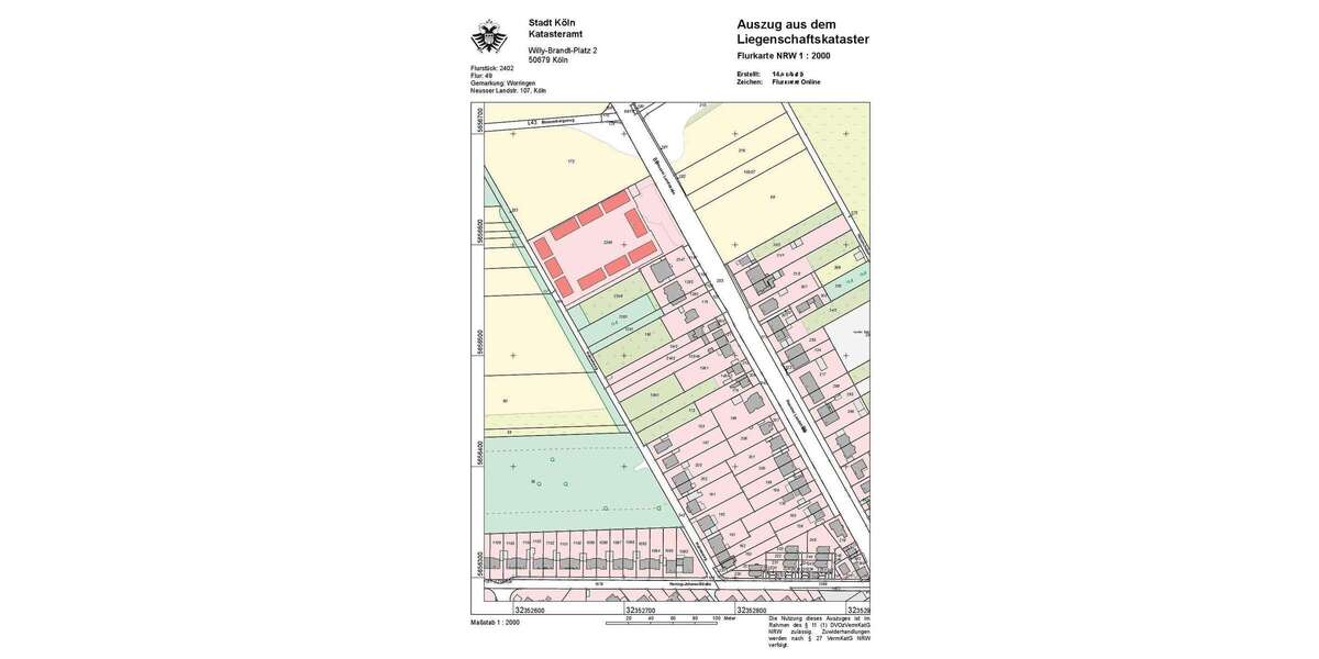 Grundstück Köln Chorweiler - 382.000&euro; | Angebot:27440054