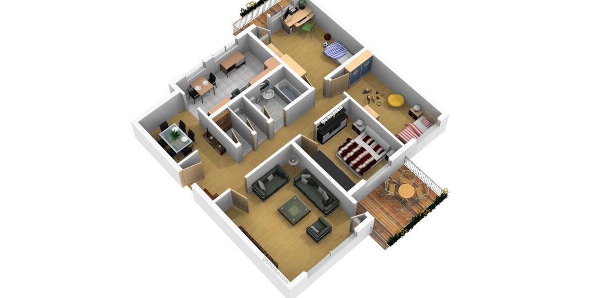 Etagenwohnung Bonn Auerberg - 4.5 Zimmer, 98 m&sup2;, 350.000&euro; | Angebot:27096106