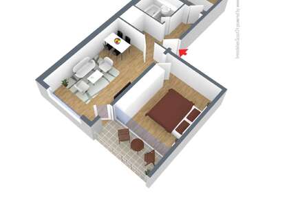 Wohnung Monheim - 2 Zimmer, 55 m&sup2;, 649&euro; | Angebot:27427081