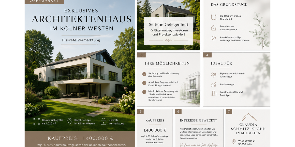 Grundstück Köln Weiden Weiden - 1.500.000&euro; | Angebot:27291321