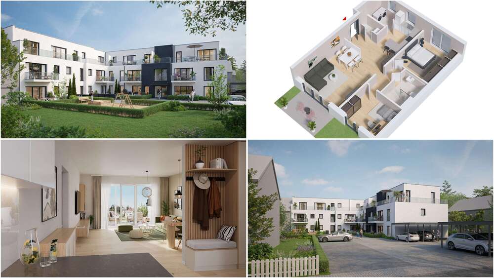 Etagenwohnung Bergisch Gladbach Lustheide - 3 Zimmer, 86 m&sup2;, 516.851&euro; | Angebot:24815873